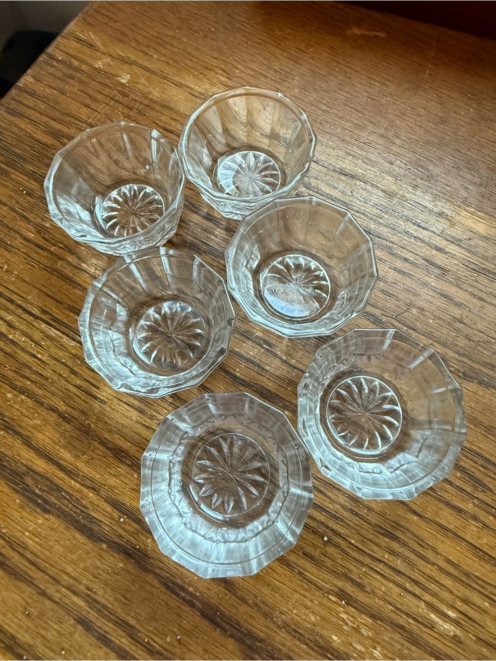 Clear Glass Mini Bowls - Set of 6